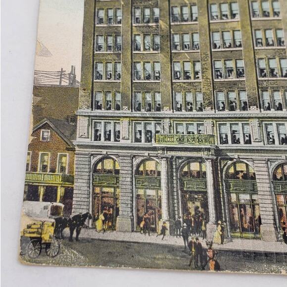 C1911 Portland Oregon Wells Fargo Building Antique Postcard - Picture 8 of 12